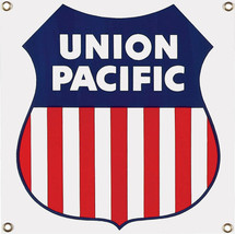 Union Pacific Railroad Transportation Vintage Train Metal Sign - £35.38 GBP