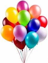 Balloons assorted colors 50 pack Size of 12 inch Colorful large Latex de... - £15.02 GBP