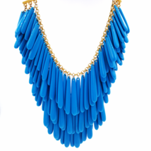 Joan Rivers Necklace  Classics Collection  Dramatic Faux Turquoise Beaded Drop  - £75.18 GBP