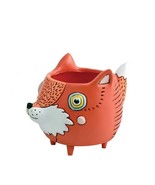 Allen Designs Fox Planter Small with Drainage Hole 4&quot; high Resin Brown A... - $33.60 CAD