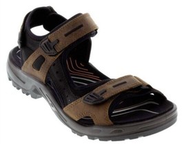 Ecco Mens Yucatan Brown / Black Sport Sandals Size 42 US 8-8.5 - £34.41 GBP