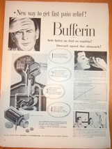 Vintage Bufferin Magazine Advertisement 1950&#39;s - £7.82 GBP