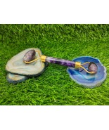 Amethyst Natural Crystal Face Roller, Facial Roller Massager, Gemstone F... - $1,282.75 MXN
