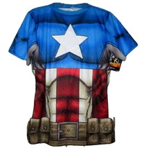 Marvel Captain America T-Shirt Childs Size S/M Halloween Party Costume A... - $7.95