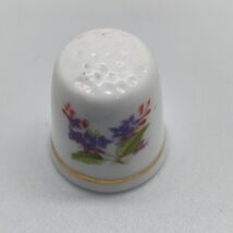 VINTAGE FINE BONE CHINA ASHLEYDALE AUNTY THIMBLE ENGLAND Flowers - €5,99 EUR