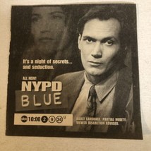 NYPD Blue Tv Guide Vintage Print Ad Jimmy Smits Dennis Franz Tpa12 - £4.77 GBP