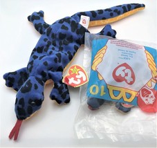 TY Beanie Babie Lizzy The Lizard 13 inches &amp; Small Lizzy 8 inches Set of 2 - $10.00