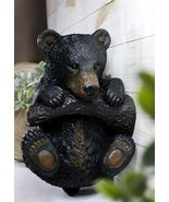 Rustic Western Forest Black Bear Cub Hanging On Branch Wall Or Tree Bark... - €55,48 EUR