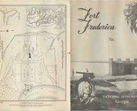 Fort Frederica National Monument Brochure Georgia 1966 - £14.01 GBP