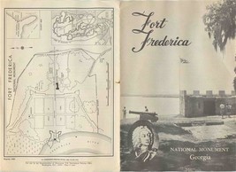 Fort Frederica National Monument Brochure Georgia 1966 - £14.03 GBP