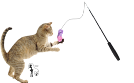 Krazy Kitty Fuzzy Teaser with Extendable Wand - £9.86 GBP