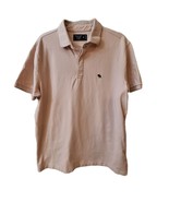 Abercrombie &amp; Fitch Stretch Polo Shirt Mens XL Lt Pink Moose Logo Short ... - $28.95 CAD