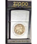 Sharp Engraved American Frontier 1936 Indian Head Nickle Zippo Lighter - $66.15 CAD