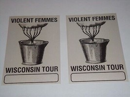 THE VIOLENT FEMMES 2 UNUSED CONCERT TOUR TICKET PASSES PASS White - $19.97