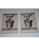 THE VIOLENT FEMMES 2 UNUSED CONCERT TOUR TICKET PASSES PASS White - £15.70 GBP