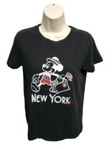 Disney Mickey Mouse New York Womens Small Black TShirt - £11.68 GBP