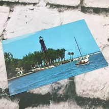 Vintage Postcard Hillsboro Lighthouse Pompano Beach Florida - $4.94