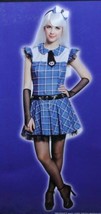 Teen Girls Ghoul Girl Blue Dress &amp; Headpiece 2 Pc Halloween Costume-size OS - £11.67 GBP