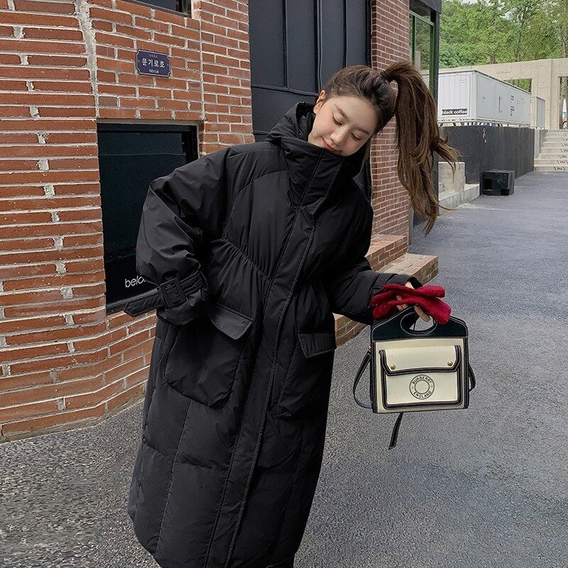 Primary image for Lengthened winter coat women's Korean version loose thickened long knee-length c