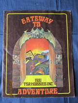 1981 TSR Hobbies / D&D 'Gateway to Adventure' Annual Product Catalog - 14 pages - $20.00