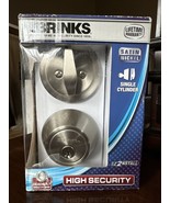 Brinks Single Cylinder Deadbolt Keyed Entry Satin Nickel - Model 2717-11... - $247.49 MXN