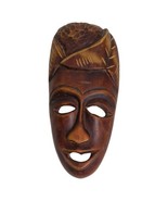 Hand Crafted  Wooden African Tribal Mask 10.5&quot; x 5&quot; Made In Labadee Haiti - $9.46