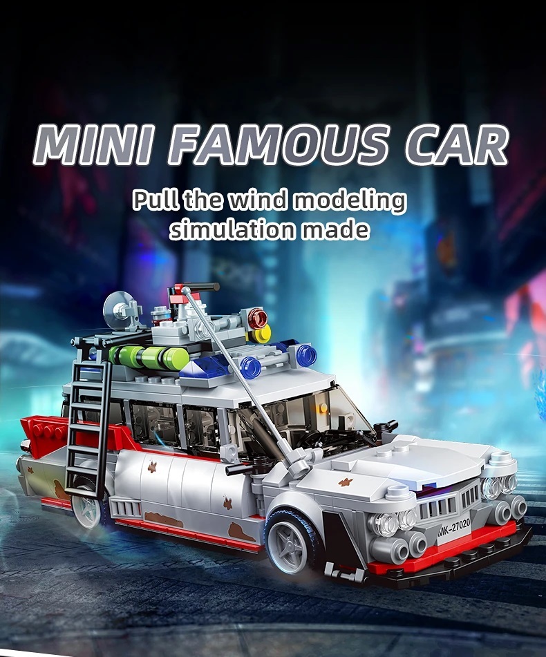Buster ECTO-1 Building Kit – Ghost Speed Champion Car (636 PCS) - $29.95