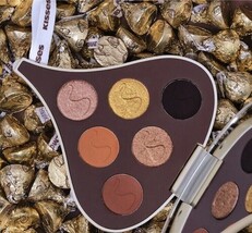 Glamlite x Hershey’s Kisses MILK CHOCOLATE W ALMONDS 6 Pan Eyeshadow Pal... - $31.50