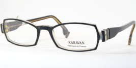 Karavan 7137 483 Black Rare Unique Eyeglasses Glasses Frame 50-18-143mm France - $112.74