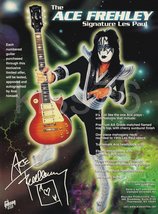 KISS Ace Frehley Gibson Signature Les Paul Guitar 16 x 22 Custom Poster - £31.50 GBP