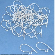 36 Earring Wires Sterling Silver French Ear 25 Gauge - $14.56