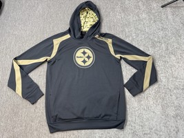 Pittsburgh Steelers Hoodie Jacket Youth Large Gray Brown Camp Military N... - $14.84