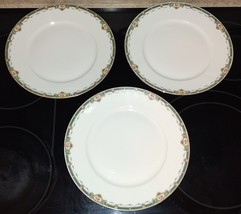 3 Antique Betoule Legrand &amp; Cie Limoges France Dinner Plate Set 1911-1924 - £79.92 GBP