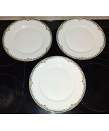 3 Antique Betoule Legrand &amp; Cie Limoges France Dinner Plate Set 1911-1924 - $1,900.49 MXN