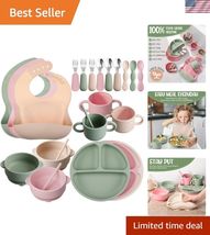 24 Pack Silicone Baby Feeding Set Baby Led Weaning Supplies Includes Suc... - $95.61