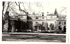 Front View of the Hoover House Franklin D Roosevelt New York Postcard 1951 - £5.81 GBP