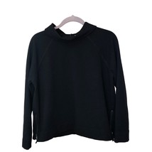 Lilla P Womens Sz L Top Zip Detail Turtleneck Quiet Luxury Comfy Work Ca... - $14.73