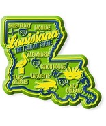 Louisiana Premium State Magnet by Classic Magnets, 2.5" x 2.3", Collectible Souv - $3.83