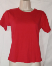 Additions by Chico&#39;s Women&#39;s Size 0 Red Short Sleeve Shirt - £11.03 GBP