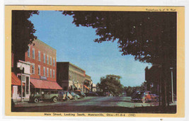 Main Street Cars Monroeville Ohio 1950s postcard - £4.67 GBP