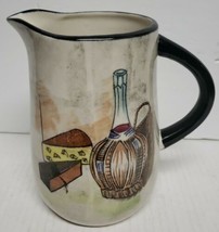 Vintage Royal Sealy Capri China Pitcher Made in Japan Mid-Century Wine &amp; Cheese - £9.97 GBP