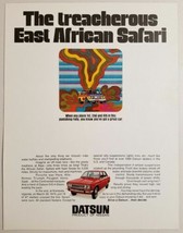 1971 Print Ad Datsun 4-Door Car East African Safari Pop Art Looks Like P... - £8.23 GBP