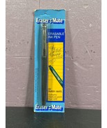 Original Eraser Mate Paper Mate Pen in Packaging Blue ink black pen 1980... - $34.65