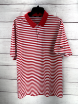 Nike Dri-Fit Victory Golf Polo Shirt Men’s Size XLRed White Striped Perf... - $14.96