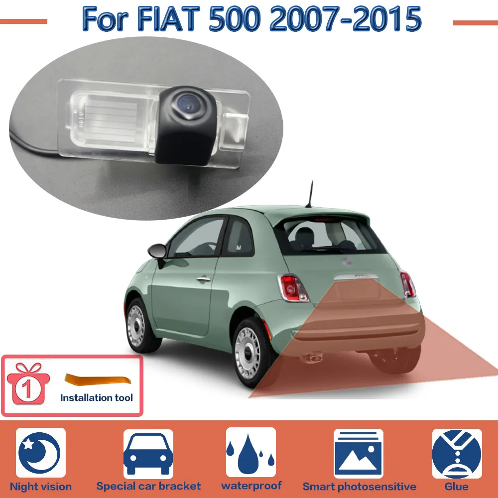 Car camera night vision ccd hd for fiat 500 2007 2015 high quality car rear view thumb200