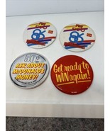 Lotto Di 4 Vintage Mcmillions Soldi McDonald&#39;s Distintivo Pinbacks Spille - $21.17