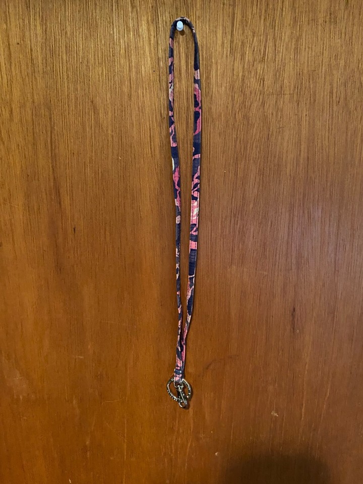 Vera Bradley Pink Flowers Katalina Lanyard *Pre-Owned* iii1 - $12.99