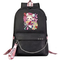 Fashion Backpack New Toilet-Bound Hanako-Kun Boy Girl Kids Book Bags USB Schoolb - £139.37 GBP