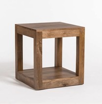 Side Table with Lower Shelf rosewood Lamp table - £87.84 GBP