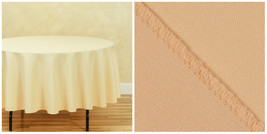 1 pc 90 in Round Polyester Tablecloths, Weddings &amp; Events - Cantaloupe - P01 - £38.94 GBP